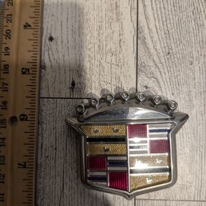 Cadillac Emblem with Silver and Gold Accents